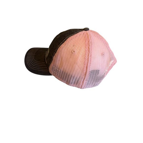 John Deere Pink & Black Mesh Trucker Hat Farm Country Ranch - Picture 2 of 5